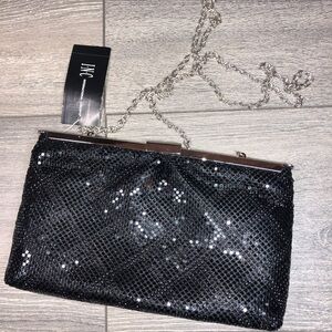 INC Terri Rhinestone Pouch Clutch